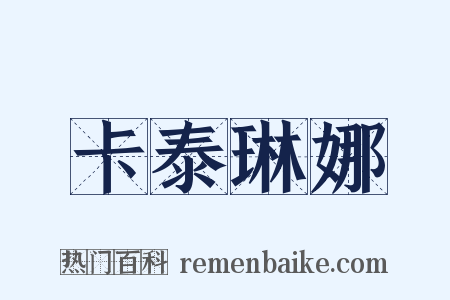 卡泰琳娜是什么意思的图片